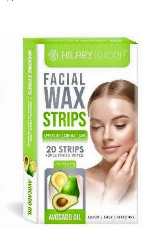Hilary Rhoda HR_FACIAL WAX STRIPS ( AV0CADO OIL ) Strips  (20 Strips)