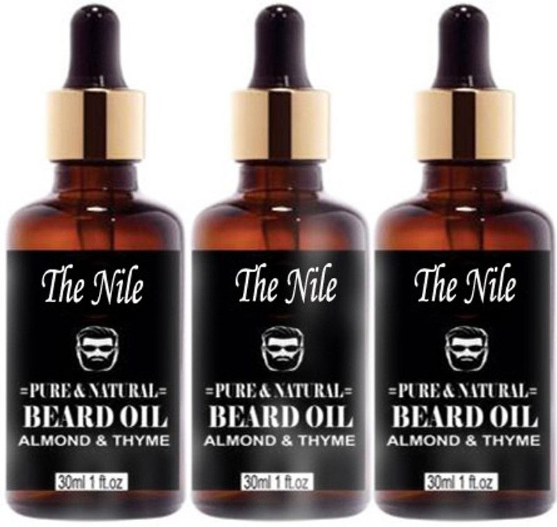 The Nile Pure & Natural Almond Beard Oil 90 ML Hair Oil  (90 ml)
