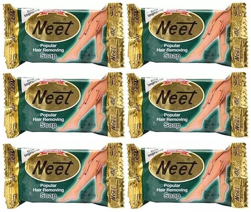 Dhanvi Traders Neet Hair Removing Soap Enriched With Natural Glow - (Set of 6 * 40 Grams) Cream  (240 g, Set of 6)