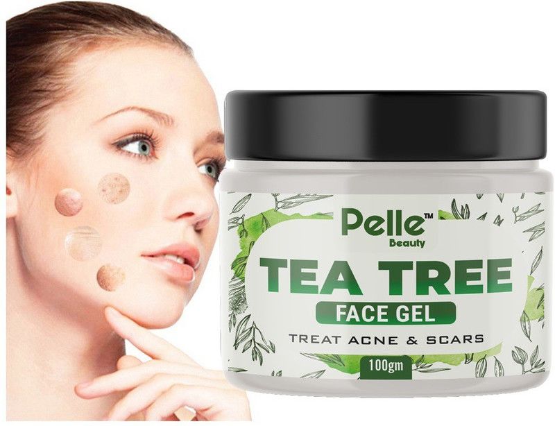 Pelle Beauty Tea Tree Face Gel _ For Treat Acne & Scars 0002 = (100GM)  (100 g)