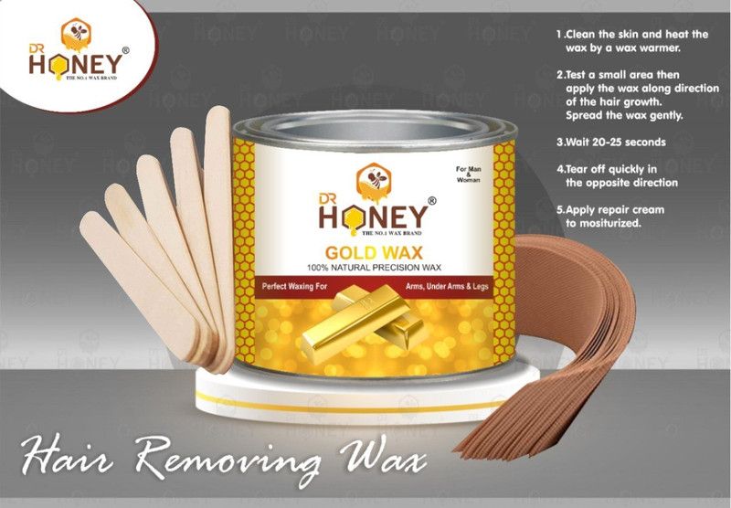 DR.HONEY gold wax 599.38 gram wax for all skin full body wax Wax  (599.38 g)