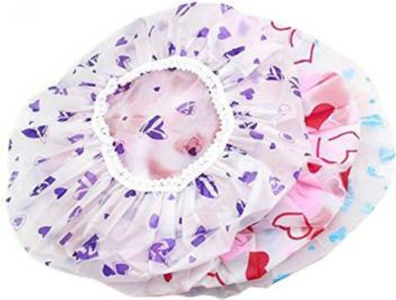 sellerzone Waterproof Elastic Free-Size Shower Caps