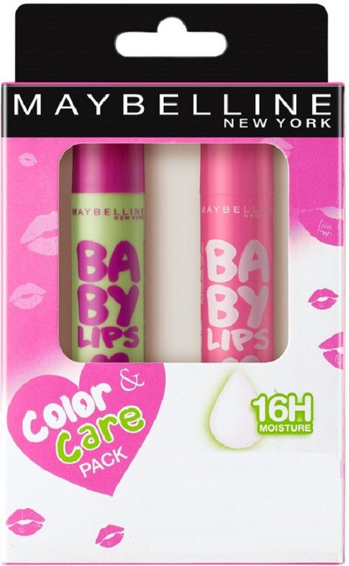 MAYBELLINE NEW YORK Baby Lips Combo Pink Lolita, Watermelon  (Pack of: 2, 8 g)