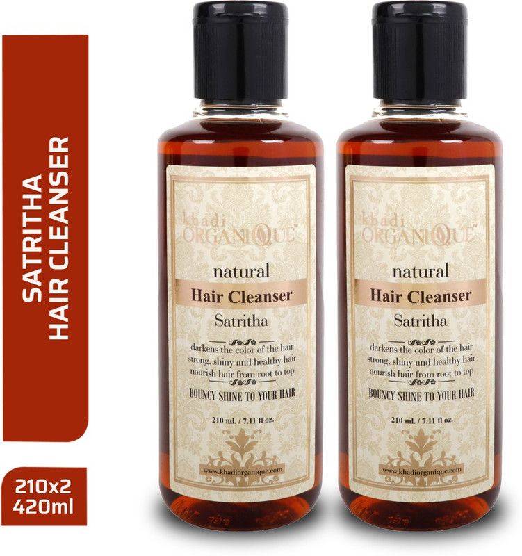 khadi ORGANIQUE Satritha Hair Shampoo/Cleanser  (420 ml)