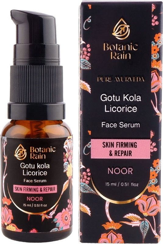 Botanic Rain Ayurvedic Gotukola Licorice Face Serum For Anti Ageing, Wrinkles & Fine Lines  (15 ml)