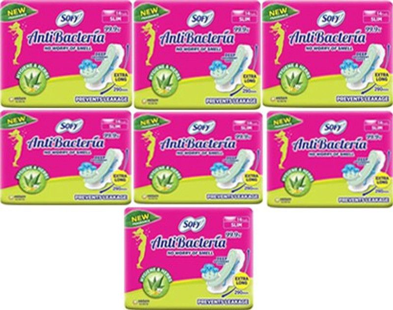 SOFY SAFY-98 Sanitary Pad  (Pack of 7)