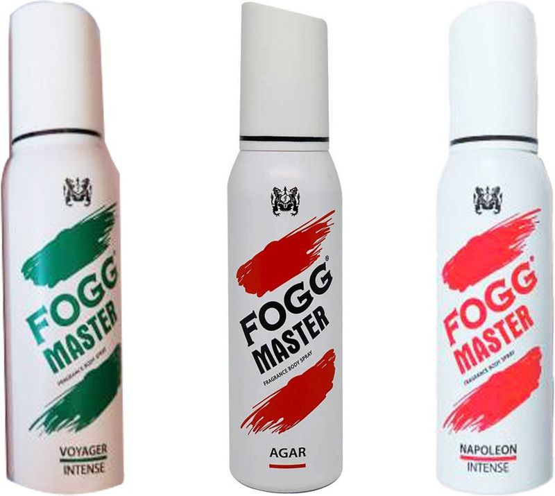 FOGG 3 DEODORANT 345 Body Spray - For Men  (360 ml, Pack of 3)