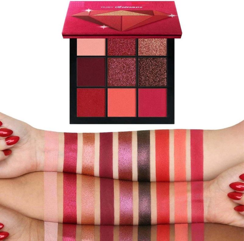 GABBU Ruby 9 Colors Matte And Shimmer Eyeshadow Palette 9.9 g  (MULTI COLOR)