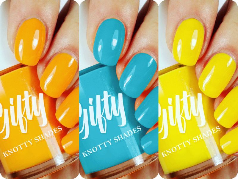 GIFTY Nail Lacquer (Girlishhh Shades) Juicy Orange,Orchid,Sun Dance  (Pack of 3)