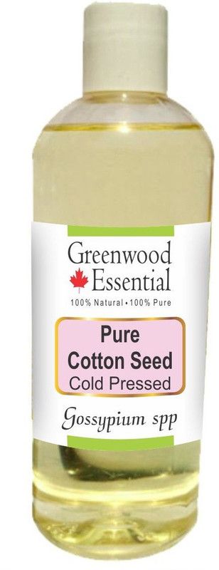 Greenwood Essential Pure Cotton Seed Oil (Gossypium spp) 100% Natural Therapeutic Grade Cold Pressed  (200 ml)