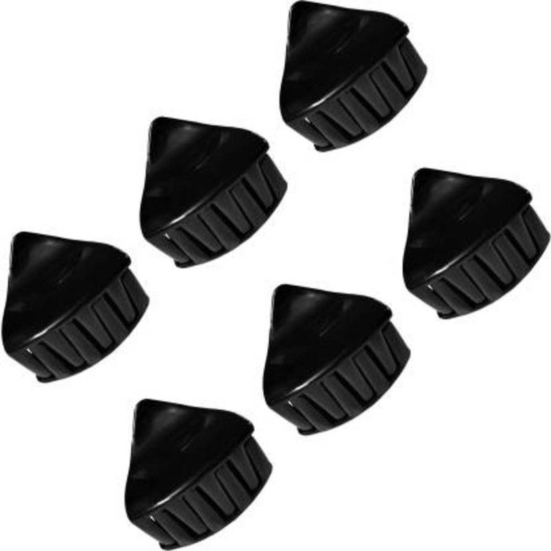 Sharum Crafts Plastic Hair Clutchers Claw/Clips For Women/Girls Daily Use, 6 Pc Hair Claw (Black) Makeup Headband