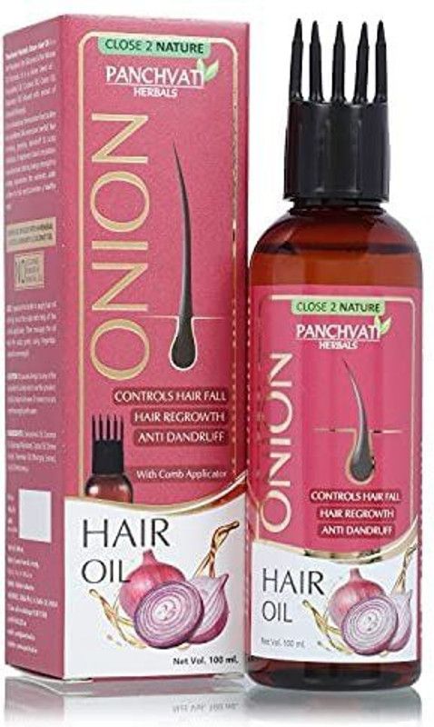 panchvati Onion Oil with Comb Applicator 100 ml Control Hair Fall Hair Damange Hair Oil  (100 g)