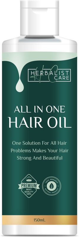 HERBALISTCARE ALL IN ONE HAIR OIL ALL HAIR PROBLEM ALL HAIR TYPE MINARAL FRANGRANCE FREE Hair Oil  (150 ml)