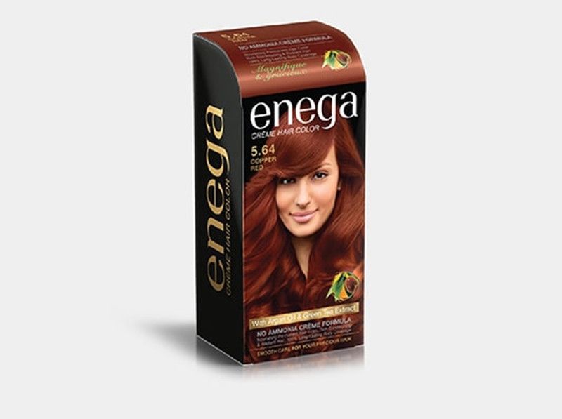 enega Creme 5.64 Copper Red Color 40g + 60ml +12ml , Copper Red