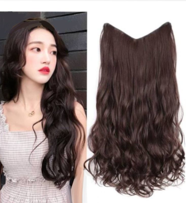 Alizz brown coloured hair extensions hair wig for girls and women natural looks Hair Extension