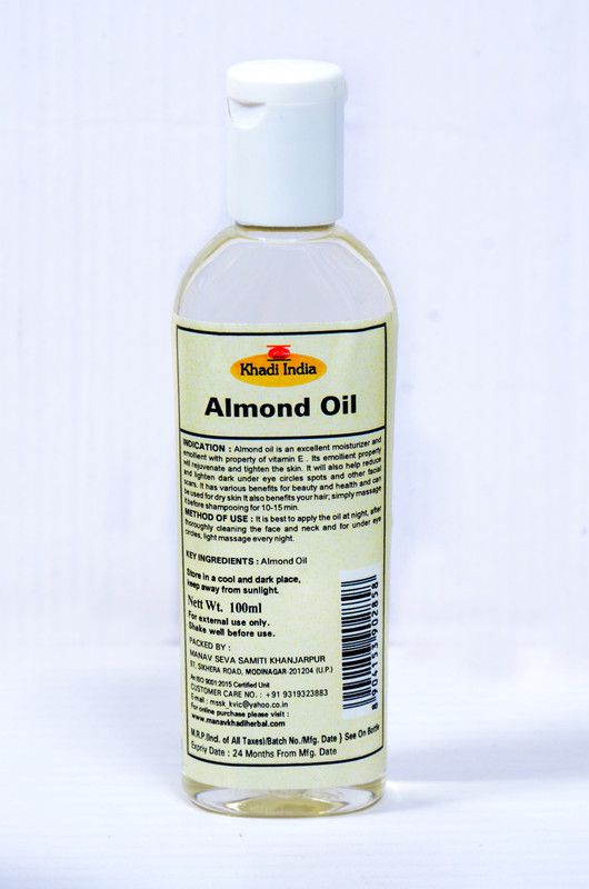 KHADI INDIA Almond oil Hair Oil  (100 ml)