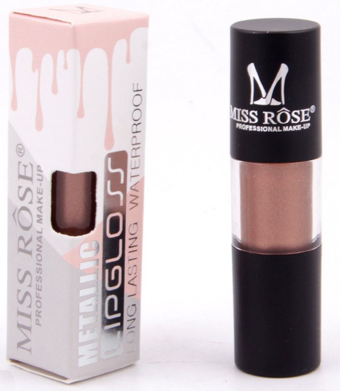 MISS ROSE Metallic Lip Gloss (31)  (5 ml, Light Chocolate)