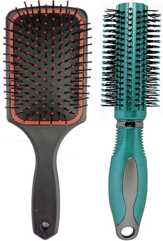 Easy Shopping Deal Awesome cherry Hair brush Men , Women and Black plastic Paddle comb