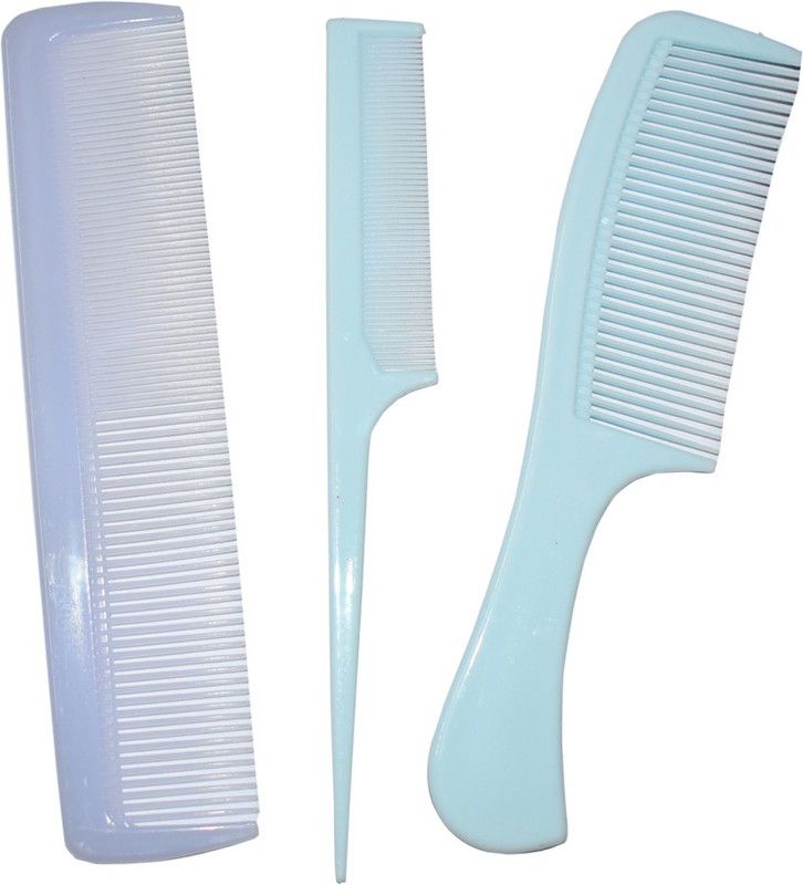 Fabowlous Combo Of 3 Pcs Plastic Hair Comb Set For Women And Men