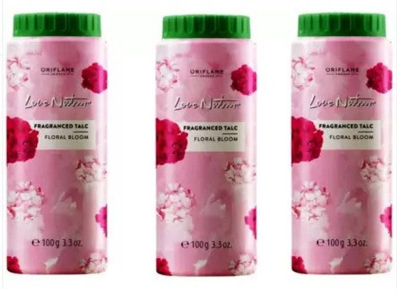 oriflame sweden Fragranced Talc FLORAL BLOOM PACK 3(3x100g)  (3 x 100 g)