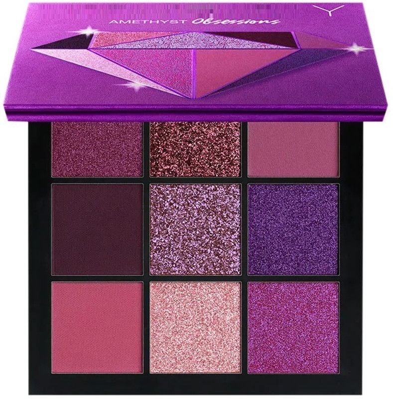 GABBU Eye Shadow Palette 9 Color Amethyst Obsessions Makeup Kit 9.9 g  (MULTI COLOR)