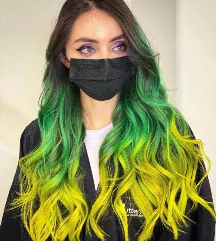 imelda HAIR WAX FOR MEN AND WOMEN GREEN AND YELLOW TEMPORARY INSATNT WAX , Yellow, Green