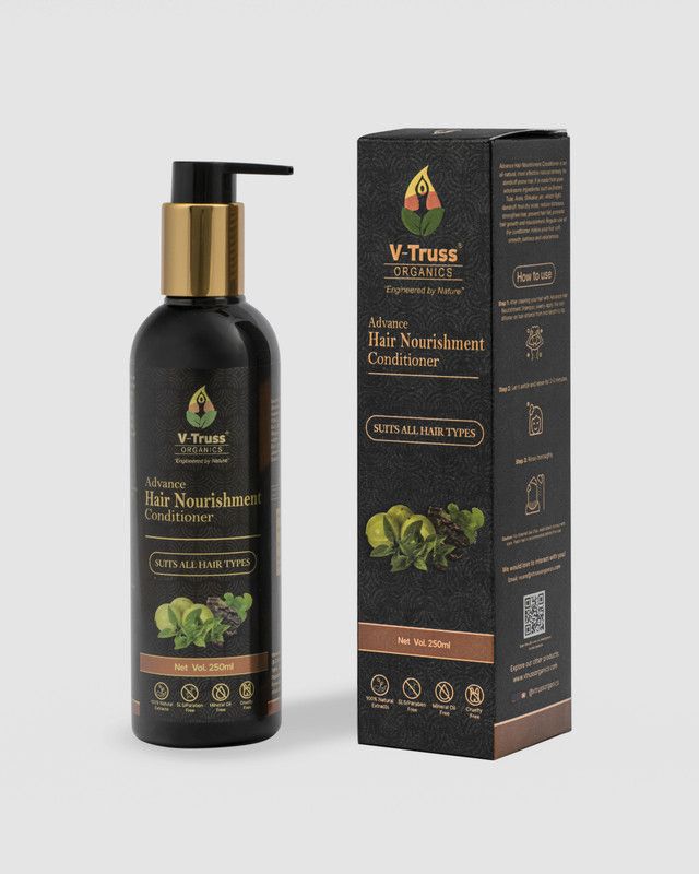 V-Truss Organics Advance Hair Nourishment Conditioner for men and women  (250 ml)