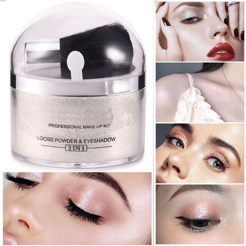 GULGLOW99 Loose Powder And Shimmer Highlighter  (SILVER)