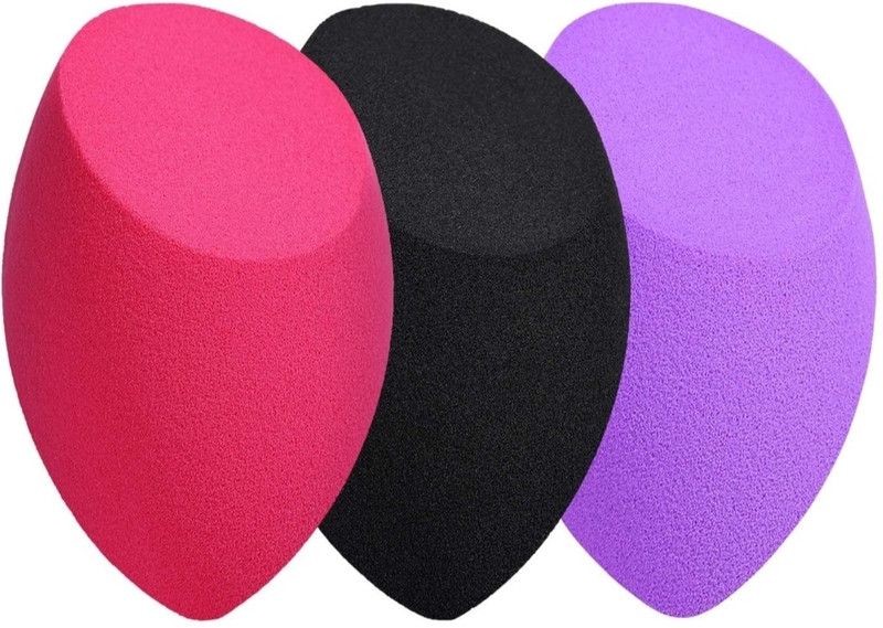 FASHIONLOOK makeup sponge puff with 1 foundation brush (Set of 4)