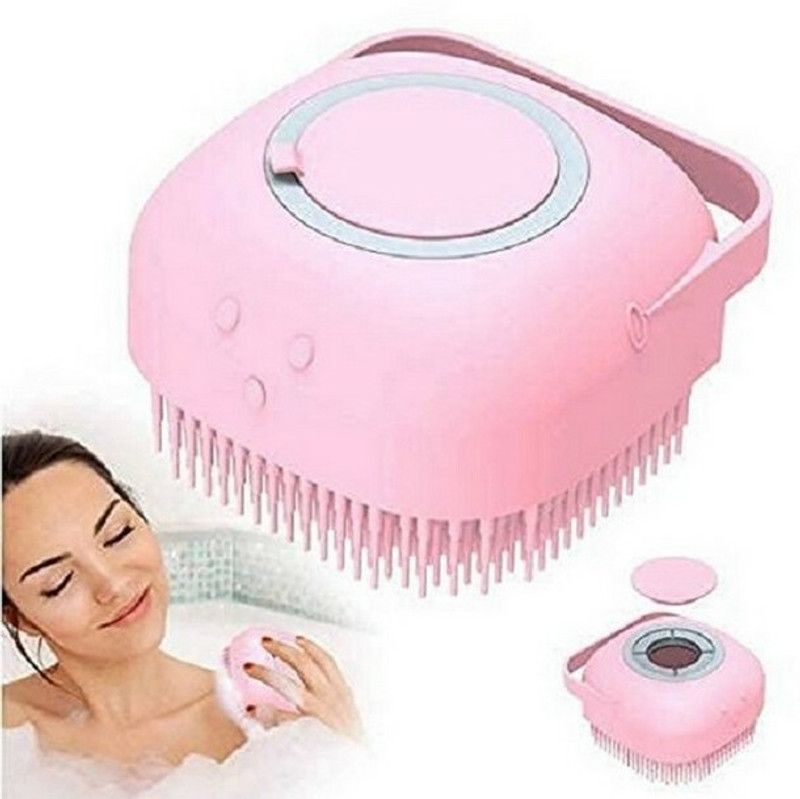 HM EVOTEK Silicone Bristles Massage Brush Exfoliating Shower_0_91  (Multicolor)