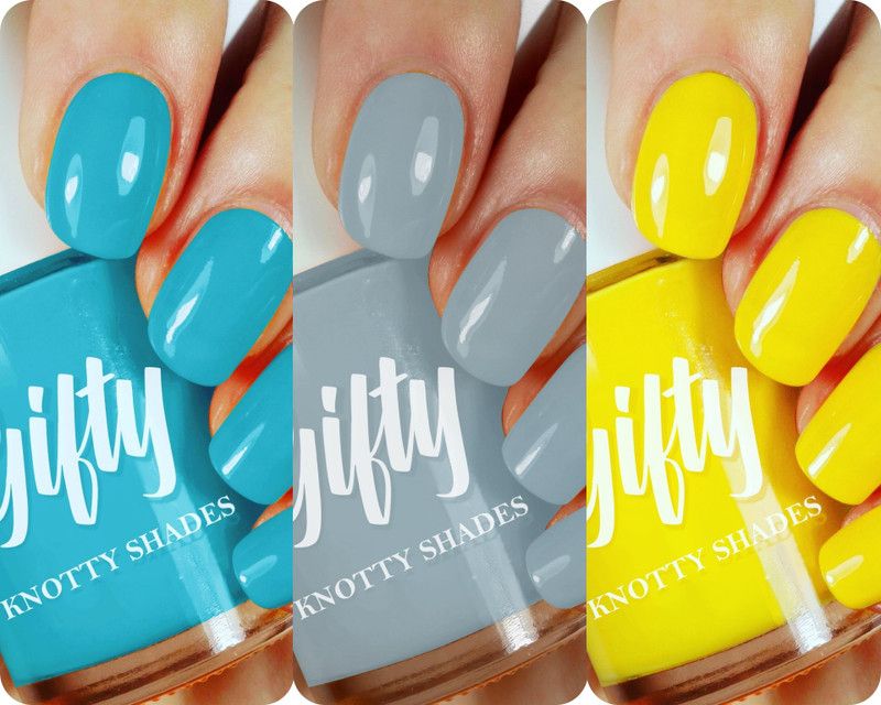 GIFTY Nail Lacquer (Trend Setters) Orchid,Smoky Night,Sun Dance  (Pack of 3)