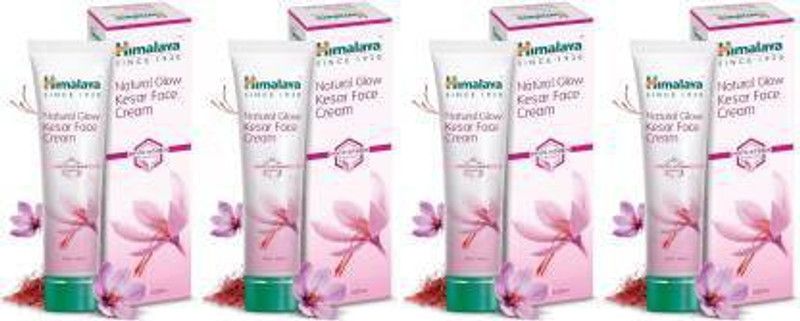 HIMALAYA Natural Glow Kesar Face Cream 50g x 4  (200 g)