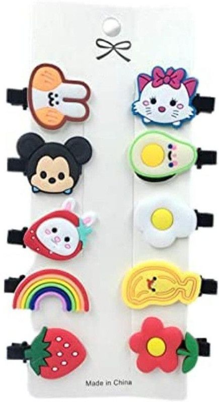 Eknoor 10 Pcs Cartoon Hair Clips Set Baby Hairpin For Kids Girls Toddler Barrettes Hair Pin  (Multicolor)