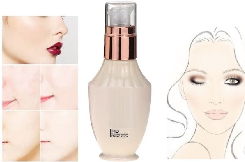 BLUEMERMAID Professional Cream HD Foundation Matte Finish Liquid Foundation  (IVORY, 60 ml)