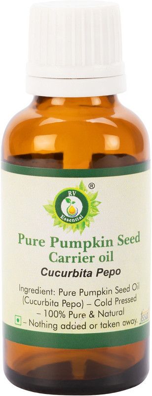 R V Essential Pure Pumpkin Seed Carrier Oil 50ml- Cucurbita Pepo (100% Pure and Natural Cold Pressed)  (50 ml)