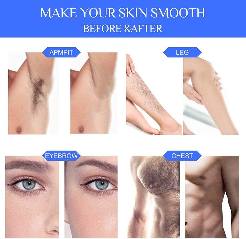 BLUEMERMAID Roll over image to zoom in Hair Removal Wax Bean Stripless Natural Hot Wax  (100 g)