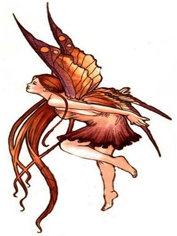 voorkoms Girl Angel Men and Women Waterproof Temporary Tattoo  (Girl Angel Tattoo)