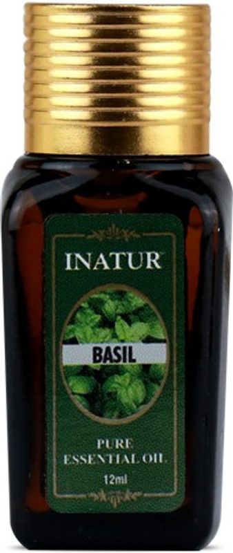 INATUR Basil Pure Essential Oil For Aroma Lamp, Skin & Hair Health  (12 ml)