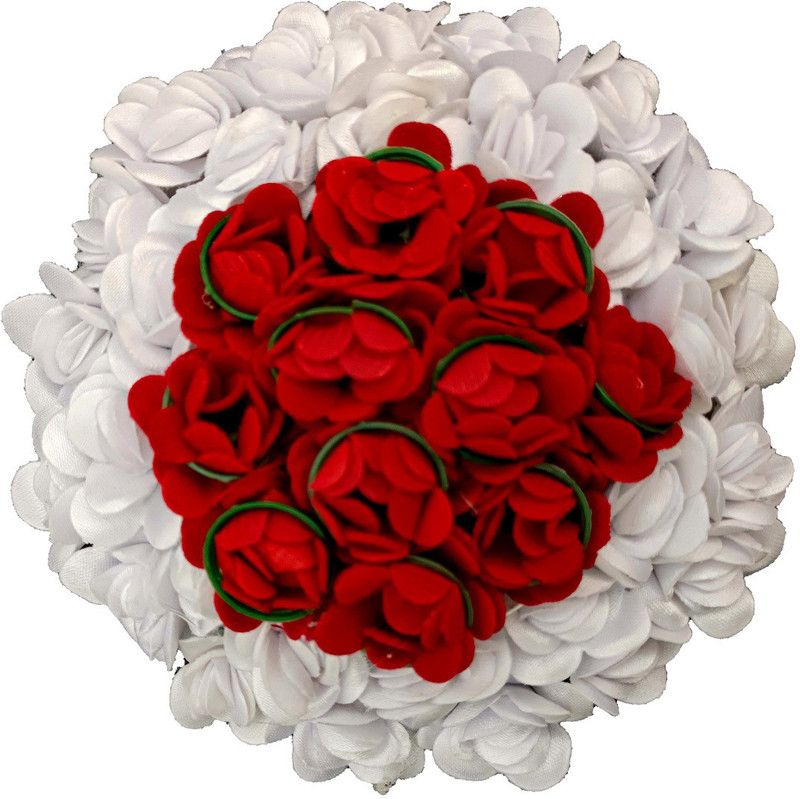 Arosha New Artificial Flower Bun Juda Gajra, Full Bun For Women, Pack-01 Bun  (Multicolor)