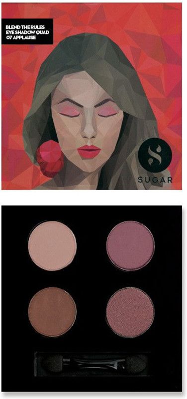 SUGAR Cosmetics Blend The Rules Eyeshadow Quad Applause 5 g  (07 Applause)