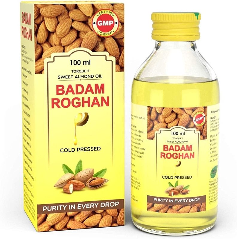 Torque's Badam Roghan Oil-PACK-1 Hair Oil  (100 ml)