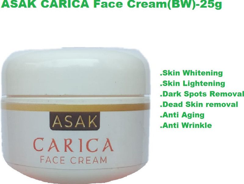 ASAK CARICA Face Cream For Cleans Skin Pores And Skin Brightening(BW)  (25 g)