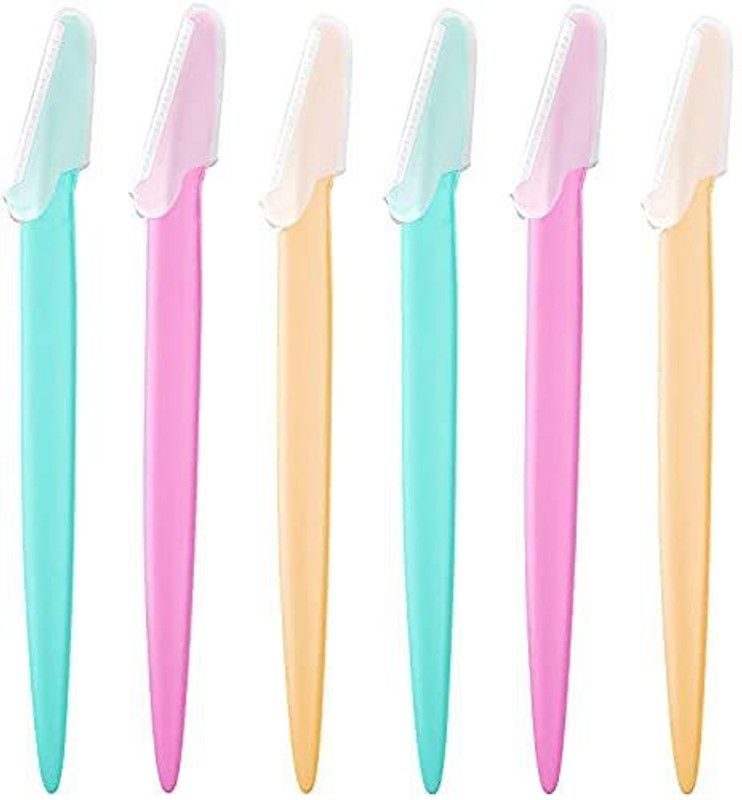 petal pink Facial Razor For Women Face,Eyebrows,Forehead,Upper Lips Hair Removal(Pack of 6)  (Pack of 6)