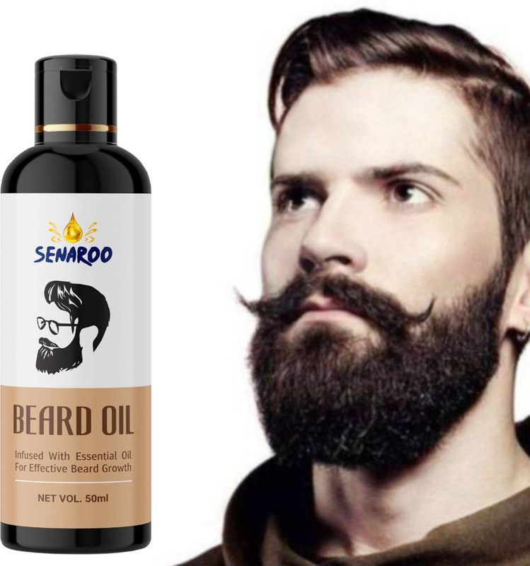 SENAROO Beard Growth Oil Booster Enriched with Natural Herbs (Beard Booster Oil) Hair Oil  (50 ml)