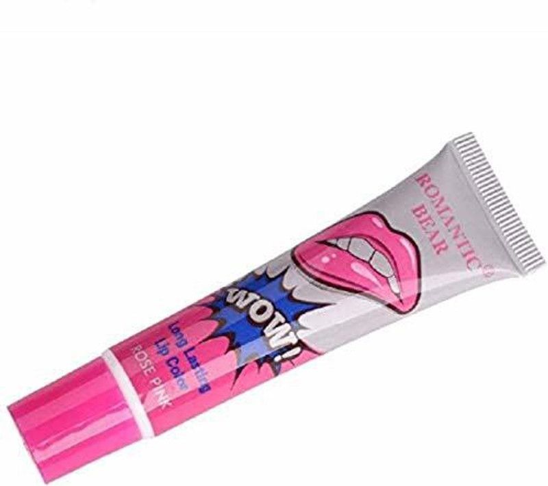 Digital Shoppy ROMANTIC BEAR Long Lasting Lip Gloss, Glossy Finish - ROSE PINK  (15 g, pink)