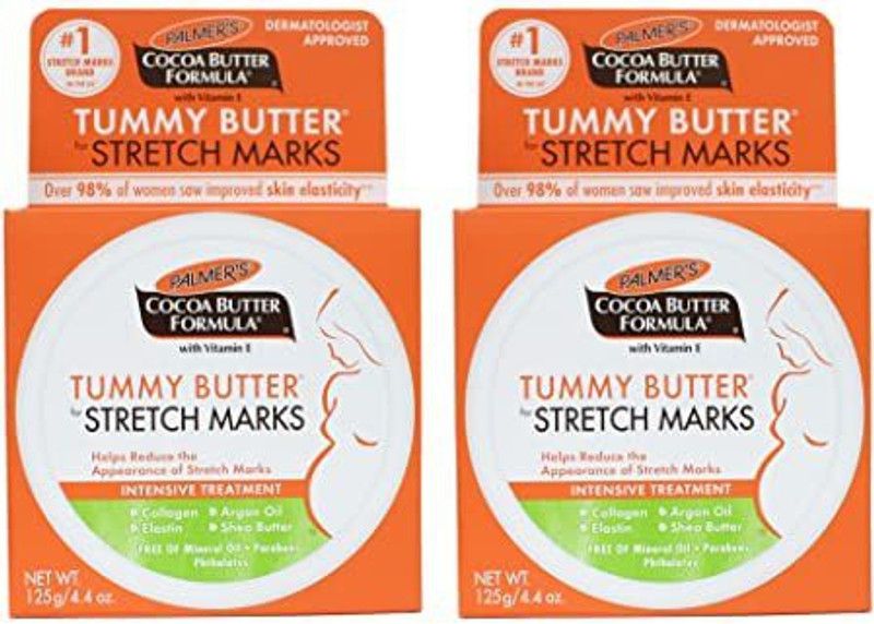 PALMER'S Tummy Butter with Cocoa and Vitamin E for Stretch Marks (125gm)(Pack of 2)  (250 g)