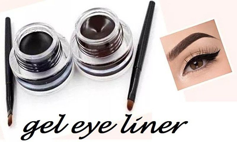 tanvi27 water proof long lasting smudge proof and quick drying gel eye liner 8 g  (BLACK, BROWN)