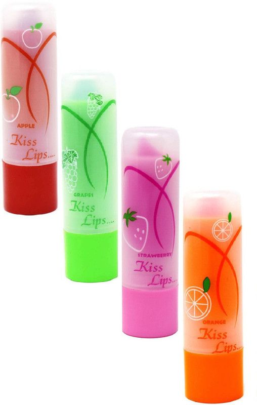 YAWI 3D Jelly Crystal Temperature Changing Natural Honey Lip Balm Fruity  (Pack of: 4, 10 g)