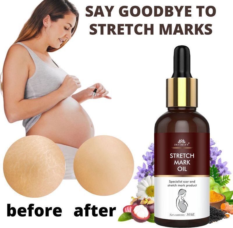 INTIMIFY Pregnancy Stretch Mark Removal Oil Cream For Women, Scar Removal, Anti Wrinkle Women  (30 ml)
