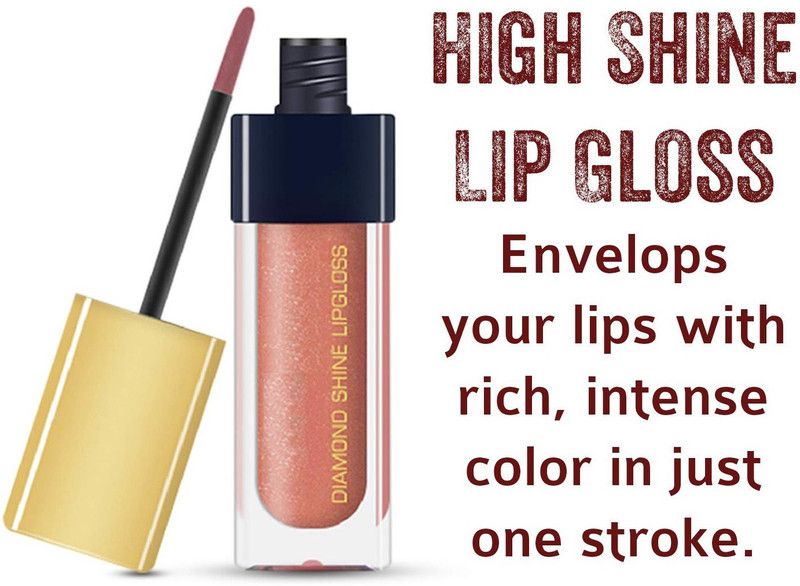 YAWI Diamond Shine Lip Gloss and rock the day for girls  (6 ml, BROWN GIRL)
